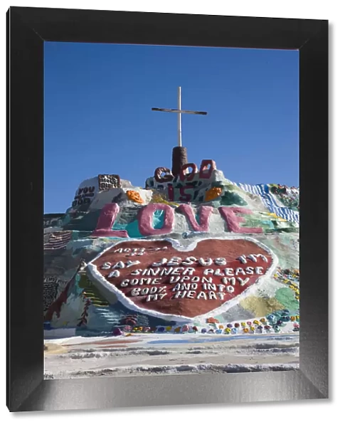 USA, California, Niland, Salvation Mountain, religious art project