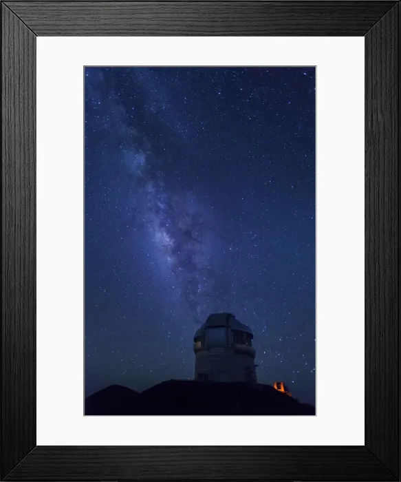 Framed Print : USA, Hawaii, The Big Island, Mauna Kea Observatory (4200m), Gemini Northern Telescope