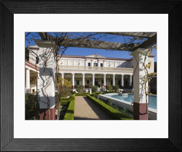 Framed Print : USA, California, Los Angeles, Pacifc Palisades, Getty Villa Museum, collection of Framed Print : USA, California, Los Angeles, Pacifc Palisades, Getty Villa Museum, collection of