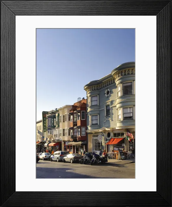 Framed Print : USA, California, San Francisco, North Beach (Little Italy), Cafes Framed Print : USA, California, San Francisco, North Beach (Little Italy), Cafes