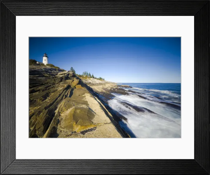 Framed Print : USA, Maine, Pemaquid Point Lighthouse Framed Print : USA, Maine, Pemaquid Point Lighthouse