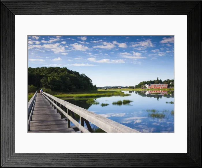 Framed Print : USA, Massachusetts, Cape Cod, Wellfleet, Duck Creek village view Framed Print : USA, Massachusetts, Cape Cod, Wellfleet, Duck Creek village view
