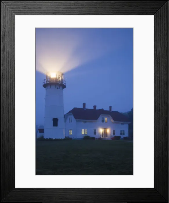 Framed Print : USA, Massachusetts, Cape Cod, Chatham, Chatham Lighthouse in the fog Framed Print : USA, Massachusetts, Cape Cod, Chatham, Chatham Lighthouse in the fog