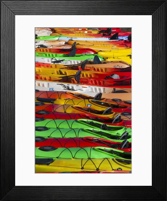 Framed Print : USA, Massachusetts, Cape Ann, Rockport, Rockport Harbor, kayaks Framed Print : USA, Massachusetts, Cape Ann, Rockport, Rockport Harbor, kayaks