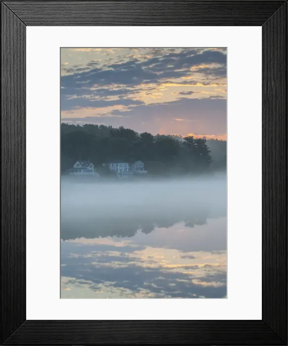 Framed Print : USA, Massachusetts, Cape Ann, Annisquam, Annisquam Harbor in summer fog Framed Print : USA, Massachusetts, Cape Ann, Annisquam, Annisquam Harbor in summer fog