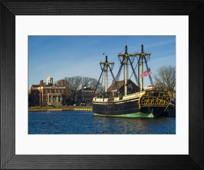Framed Print : USA, Massachusetts, Salem, Friendship tall ship, Derby Wharf Framed Print : USA, Massachusetts, Salem, Friendship tall ship, Derby Wharf