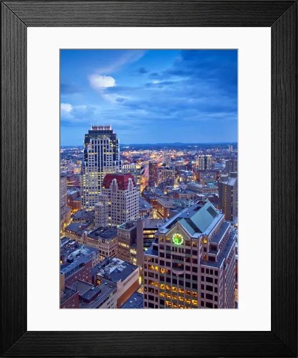 Framed Print : Massachusetts, Boston, Downtown, Office Buildings Framed Print : Massachusetts, Boston, Downtown, Office Buildings