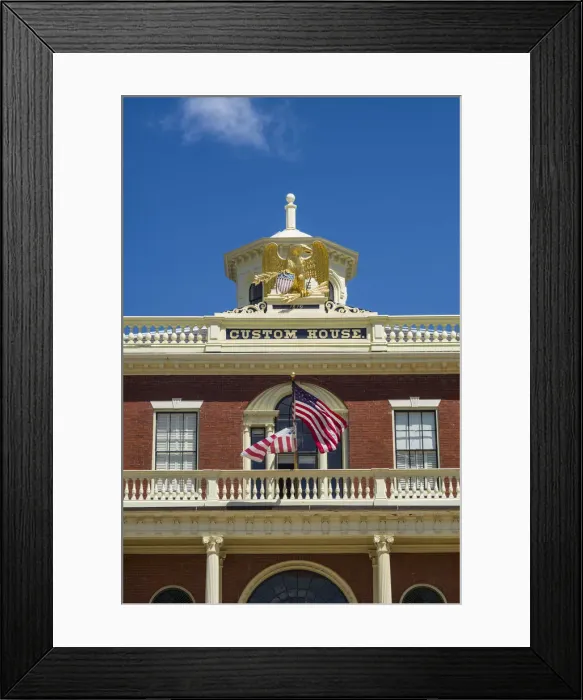 Framed Print : USA, Massachusetts, Salem, Derby Wharf, Salem Customs House Framed Print : USA, Massachusetts, Salem, Derby Wharf, Salem Customs House