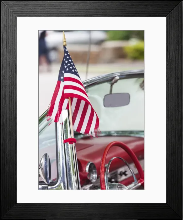 Framed Print : USA, Massachusetts, Cape Ann, Manchester by the Sea, Fourth of July Parade, US flag Framed Print : USA, Massachusetts, Cape Ann, Manchester by the Sea, Fourth of July Parade, US flag