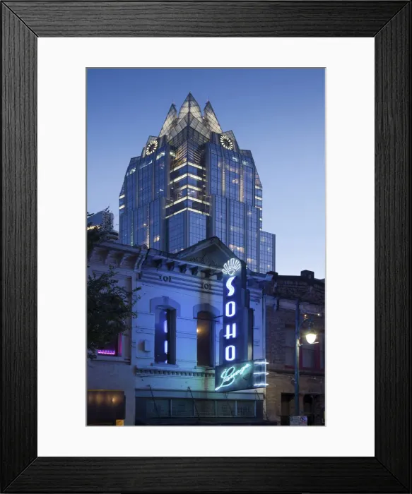 Framed Print : Texas, Austin, Sixth Street, Entertainment District, Historic Street, National Register Framed Print : Texas, Austin, Sixth Street, Entertainment District, Historic Street, National Register