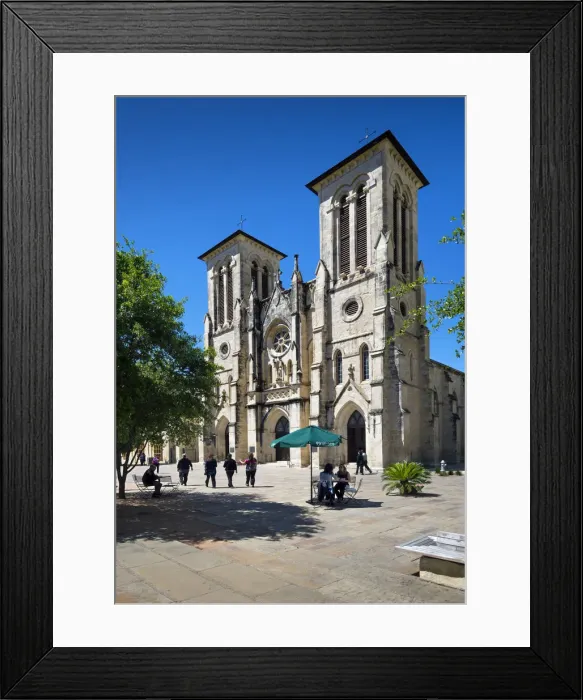 Framed Print : Texas, San Antonio, San Fernando Cathedral, Main Plaza, National Register Of Historic Framed Print : Texas, San Antonio, San Fernando Cathedral, Main Plaza, National Register Of Historic