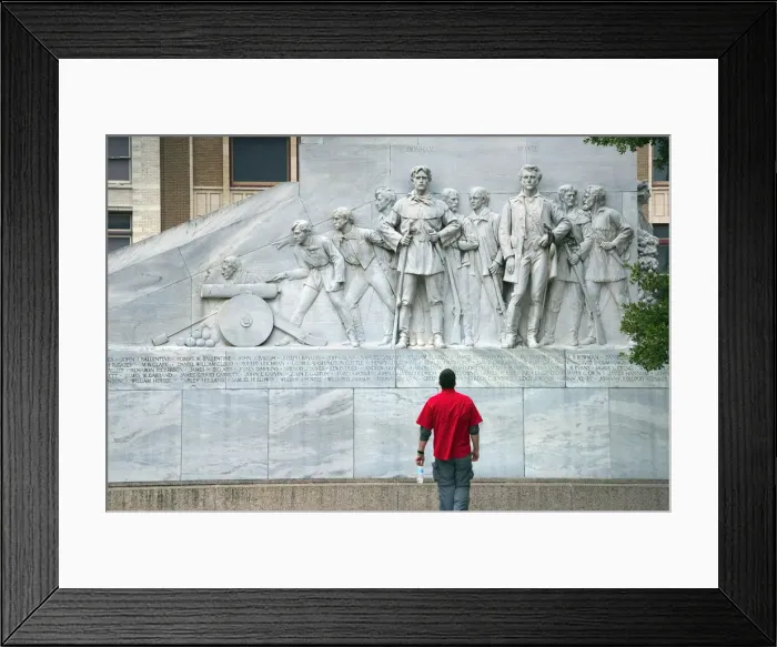 Framed Print : Texas; San Antonio; Alamo Cenotaph; Spirit Of Sacrifice; Monument Honors The Names