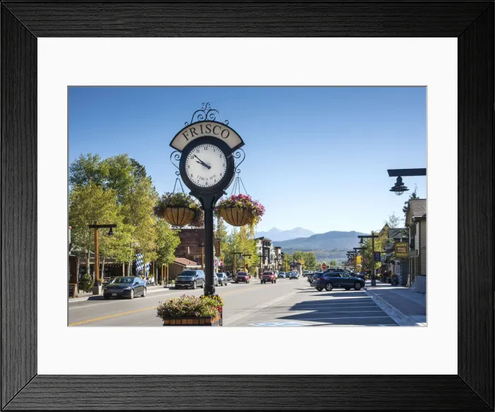 Framed Print : USA, Frisco, Colorado, Rocky Mountains, Main Street Framed Print : USA, Frisco, Colorado, Rocky Mountains, Main Street