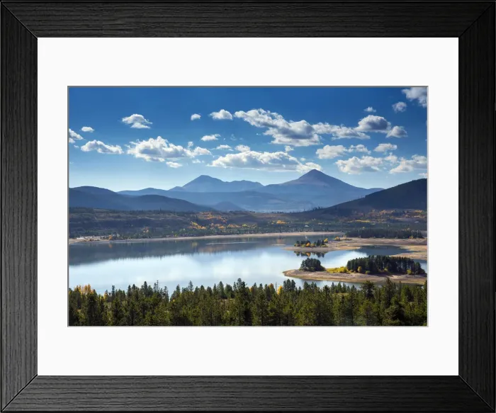 Framed Print : USA, Frisco, Colorado, Rocky Mountains, Lake Dillon, Tenmile Range, Peak 1 On The Right