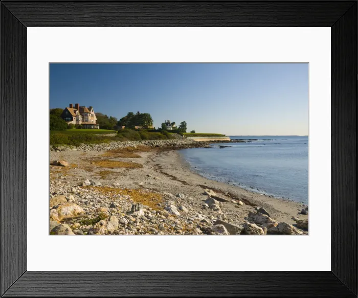 Framed Print : USA, Rhode Island, Newport, bellevue Avenue Historic District, Mansions