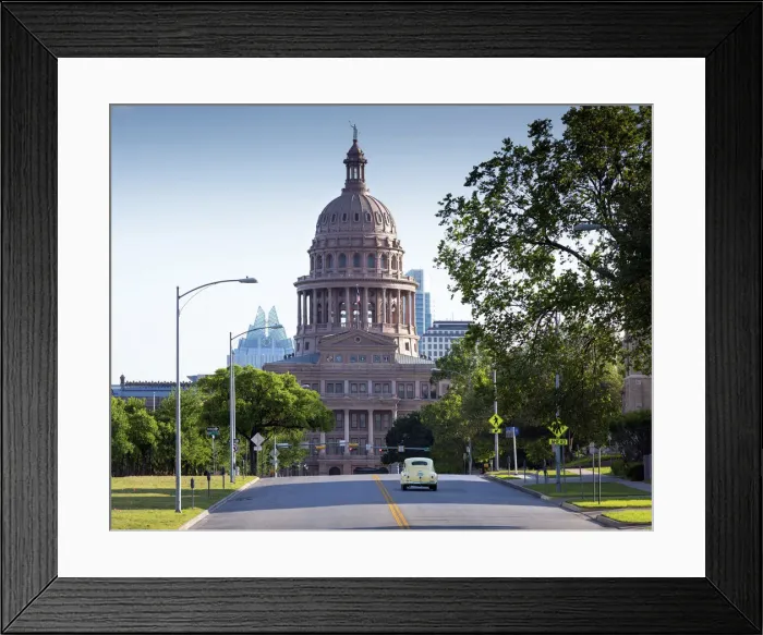 Framed Print : Texas, Austin, Texas State Capitol Building, Congress Avenue, National Register Of