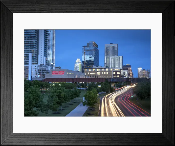 Framed Print : Texas, Austin, Restored Seaholm Power Plant, Seaholm District, Restaurants, Residential Framed Print : Texas, Austin, Restored Seaholm Power Plant, Seaholm District, Restaurants, Residential