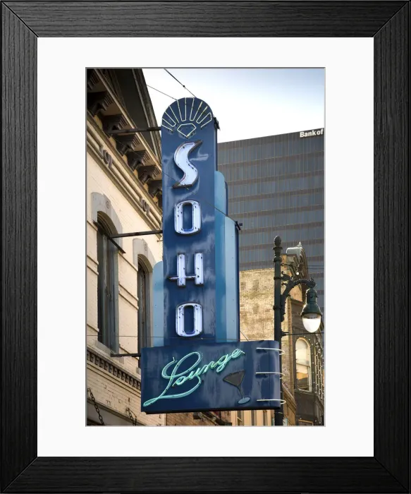 Framed Print : Texas, Austin, Sixth Street, Entertainment District, Historic Street, National Register