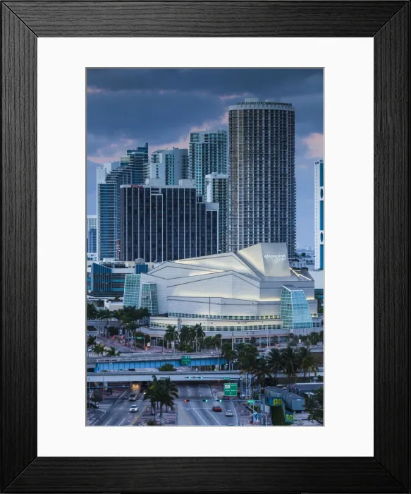 Framed Print : USA, Florida, Miami, Adrienne Arsht Center for the Performing Arts, elevated view Framed Print : USA, Florida, Miami, Adrienne Arsht Center for the Performing Arts, elevated view