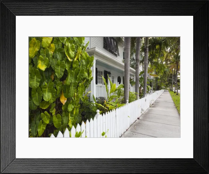 Framed Print : USA, Florida, Florida Keys, Key West, Truman Annex, house detail Framed Print : USA, Florida, Florida Keys, Key West, Truman Annex, house detail