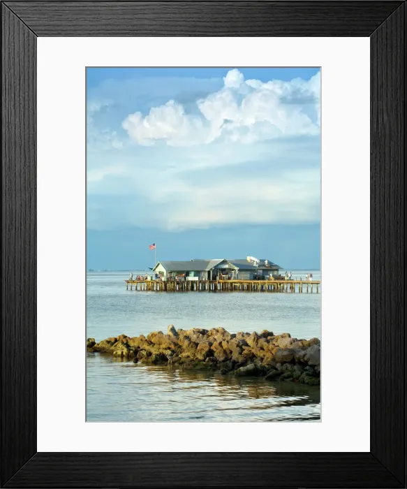 Framed Print : Florida, Anna Maria Island, City Pier, Manatee County, Tampa Bay, Beach, Sunset Framed Print : Florida, Anna Maria Island, City Pier, Manatee County, Tampa Bay, Beach, Sunset