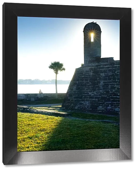 Florida, Saint Augustine, Sunrise, Castillo de San Marcos, Oldest Masonry Fort In