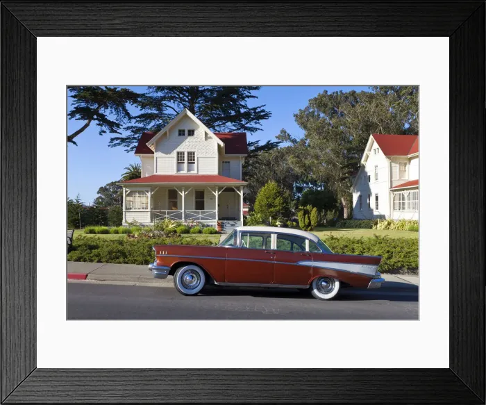 Framed Print : USA, California, San Francisco, Officers home, Presidio