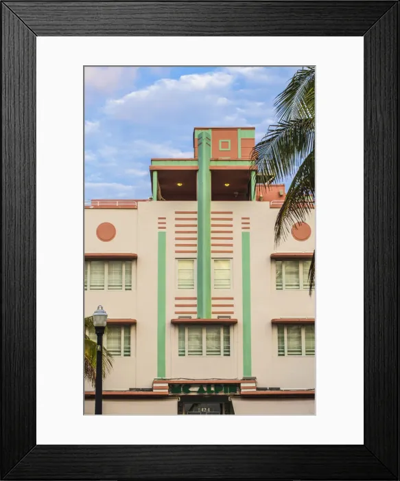 Framed Print : U. S. A, Miami, Miami Beach, South Beach, Ocean Drive, Hilton Grand Vacation Club