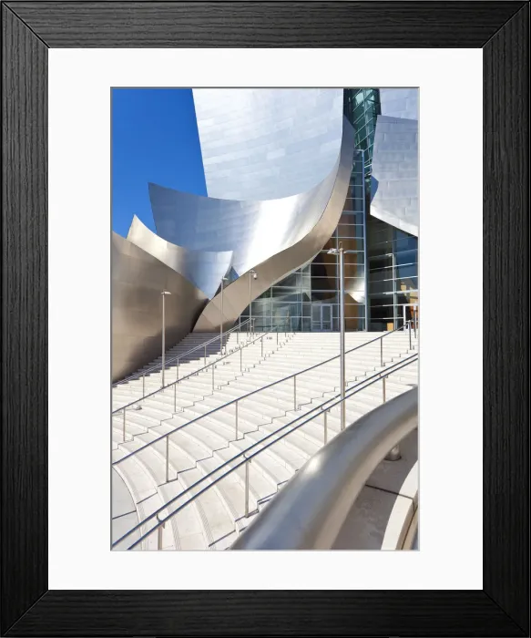 Framed Print : USA, California, Los Angeles, Walt Disney Concert Hall by Frank Gehry Framed Print : USA, California, Los Angeles, Walt Disney Concert Hall by Frank Gehry