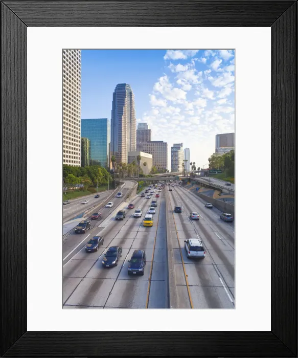 Framed Print : Pasadena Freeway (CA Highway 110) Leading to Downtown Los Angeles, California, USA Framed Print : Pasadena Freeway (CA Highway 110) Leading to Downtown Los Angeles, California, USA