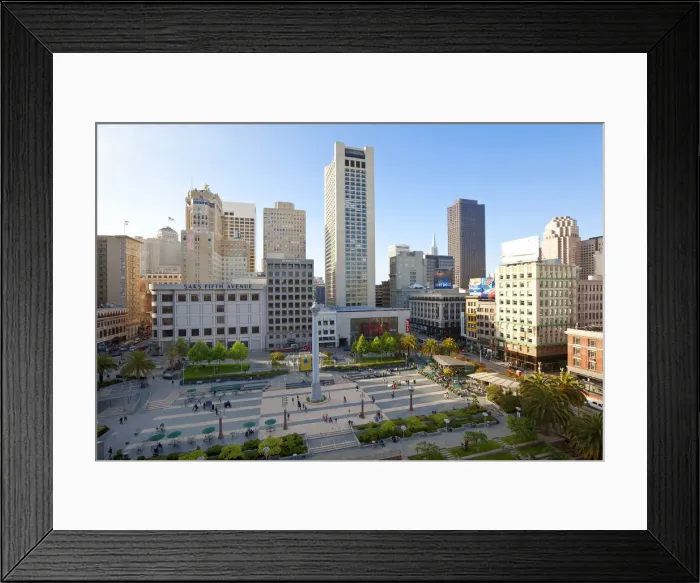 Framed Print : United States, California, San Francisco, Downtown, Union Square
