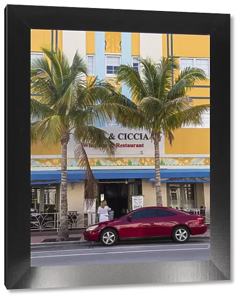 U. S. A, Miami, Miami Beach, South Beach, Ocean Drive, Pappa & Ciccia restaurant