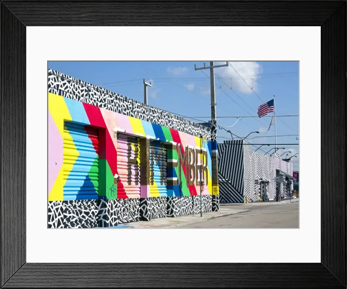 Framed Print : Graffiti street art in the Wynwood Art District of Miami, Florida, USA Framed Print : Graffiti street art in the Wynwood Art District of Miami, Florida, USA