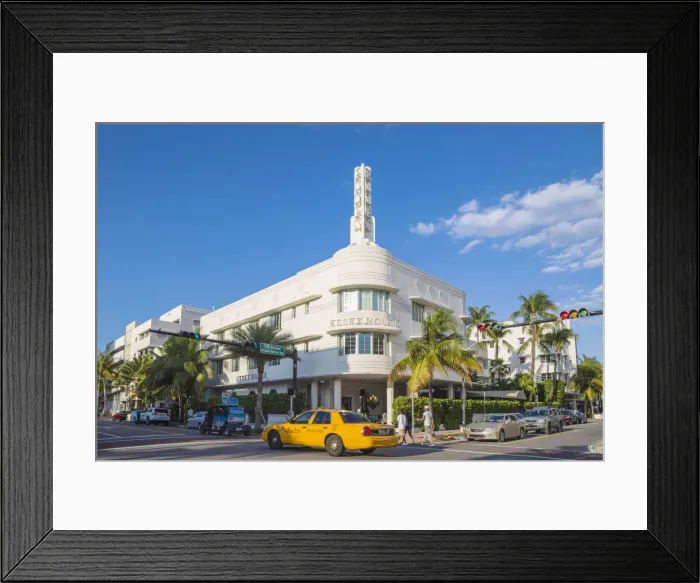 Framed Print : U. S. A, Miami, Miami beach, South Beach, Collins Ave, Essex House Framed Print : U. S. A, Miami, Miami beach, South Beach, Collins Ave, Essex House
