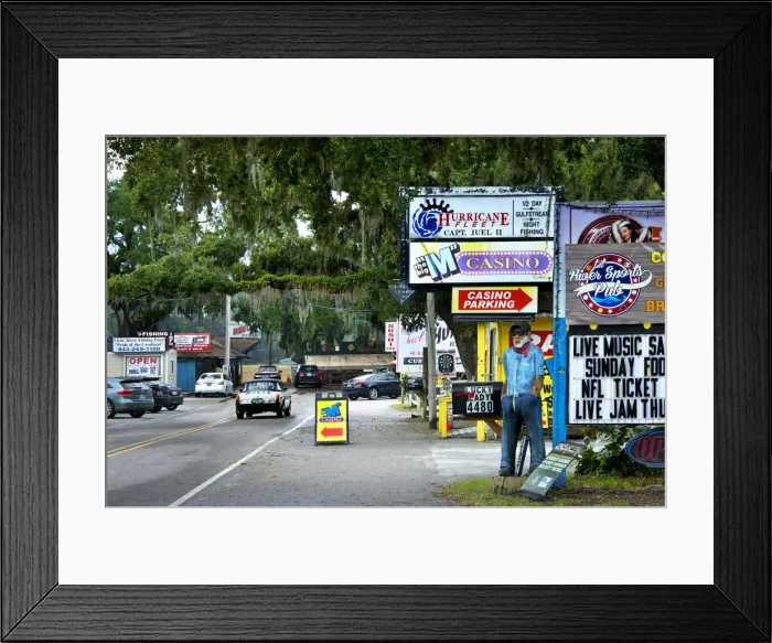 Framed Print : Myrtle Beach, Little River Village, South Carolina Framed Print : Myrtle Beach, Little River Village, South Carolina