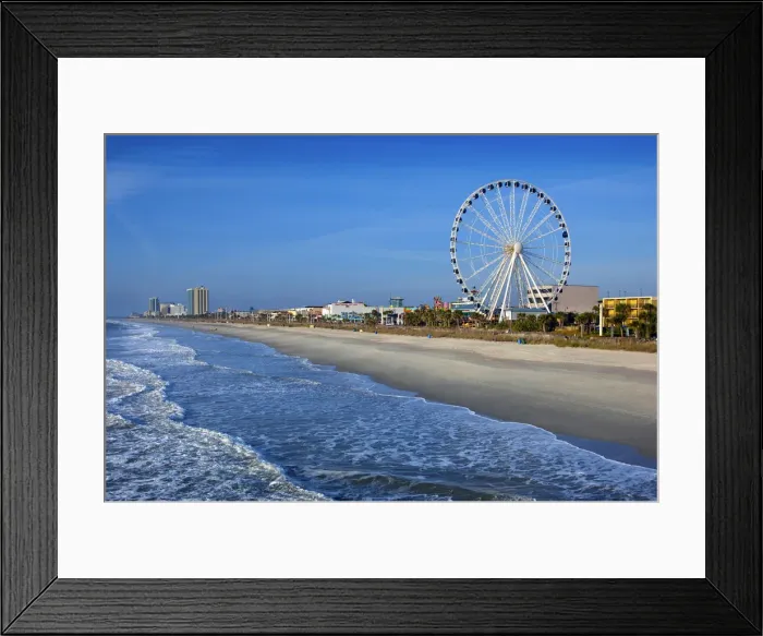 Framed Print : Myrtle Beach, Sky Wheel, Grand Strand, South Carolina Framed Print : Myrtle Beach, Sky Wheel, Grand Strand, South Carolina