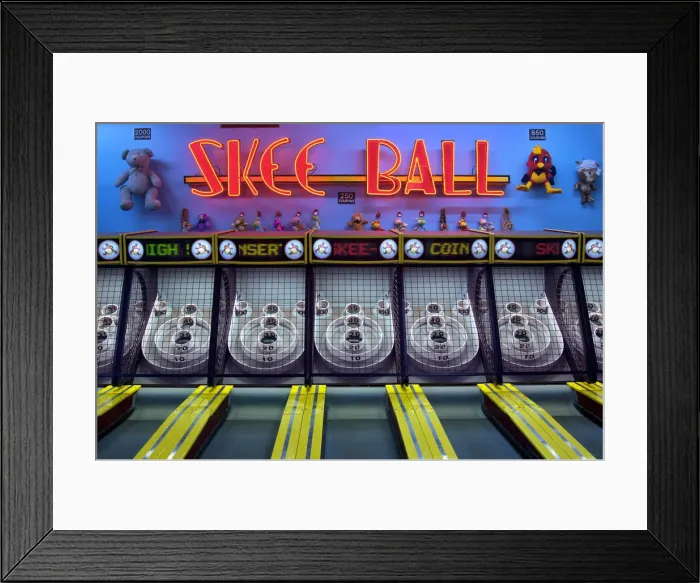 Framed Print : Myrtle Beach, Arcade, Skee Ball, Boardwalk, South Carolina Framed Print : Myrtle Beach, Arcade, Skee Ball, Boardwalk, South Carolina