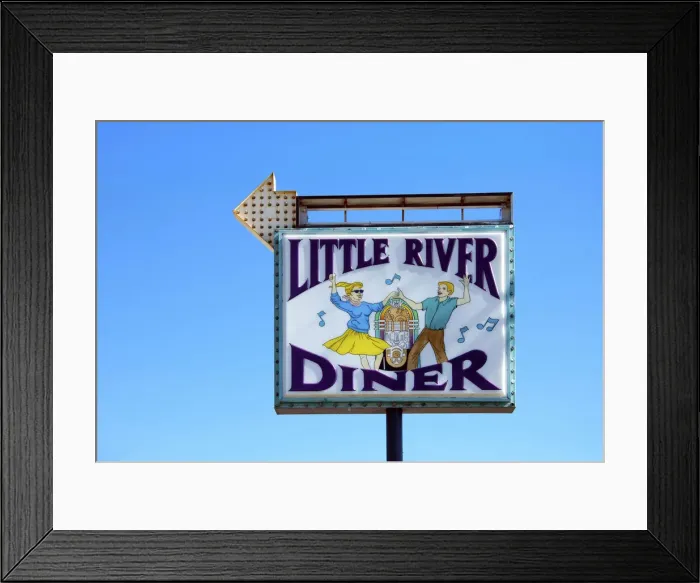 Framed Print : Myrtle Beach, Little River, Diner, South Carolina Framed Print : Myrtle Beach, Little River, Diner, South Carolina