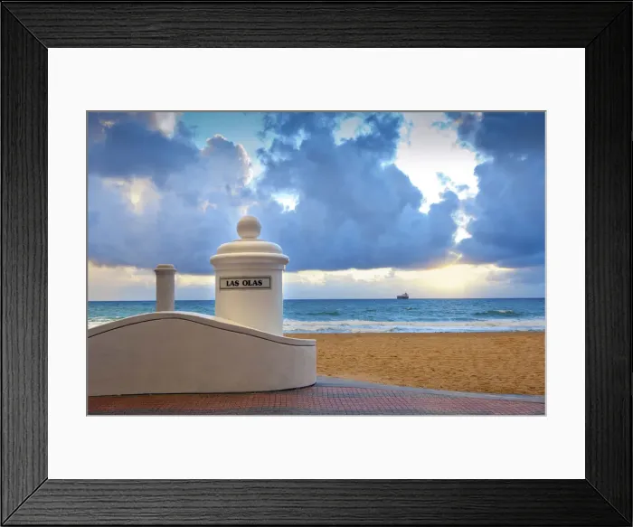 Framed Print : Florida, Fort Lauderdale, Las Olas Beach Framed Print : Florida, Fort Lauderdale, Las Olas Beach