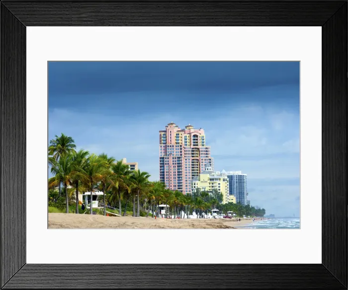 Framed Print : Florida, Fort Lauderdale, Beach Framed Print : Florida, Fort Lauderdale, Beach