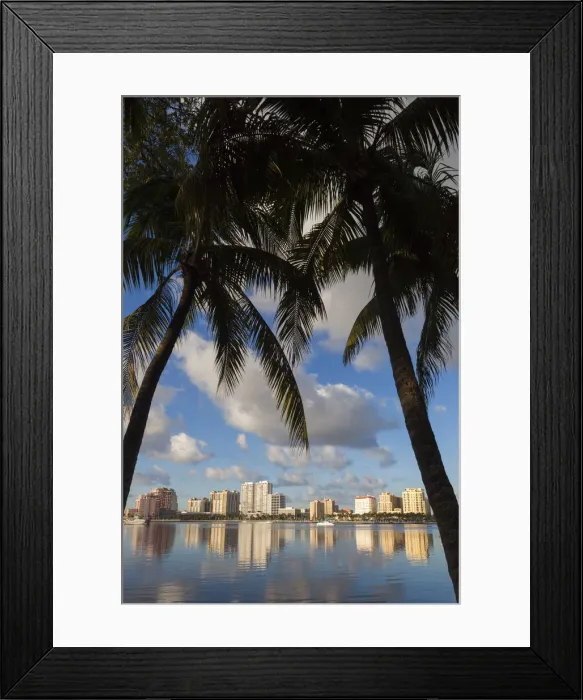 Framed Print : USA, Florida, West Palm Beach, city view