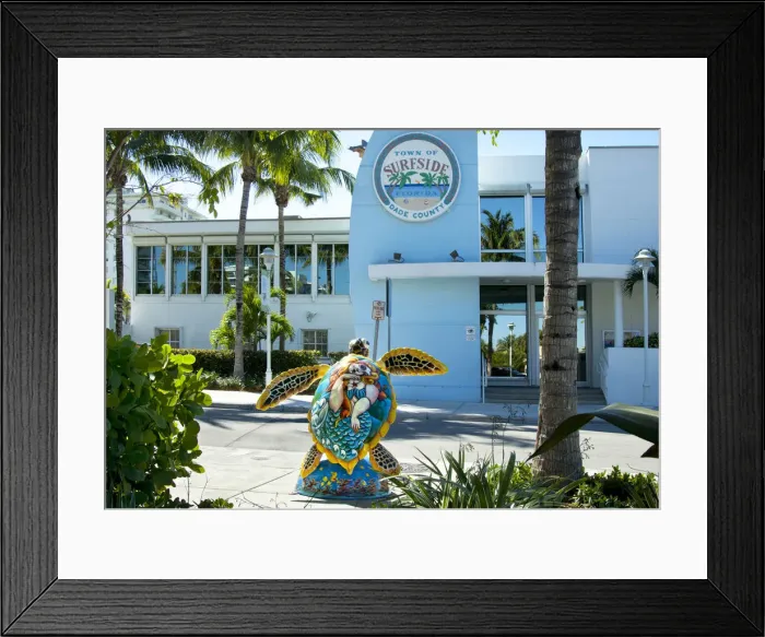Framed Print : Florida, Surfside, Miami Beach, North Miami Beach, Turtle Walk, Public Art Framed Print : Florida, Surfside, Miami Beach, North Miami Beach, Turtle Walk, Public Art