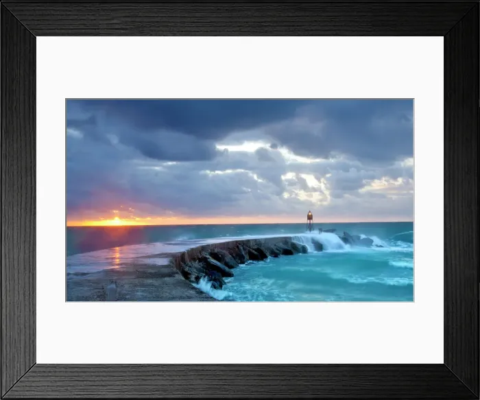 Framed Print : Florida, North Miami Beach, Bal Harbour Lighthouse Jetty, Sunrise Framed Print : Florida, North Miami Beach, Bal Harbour Lighthouse Jetty, Sunrise