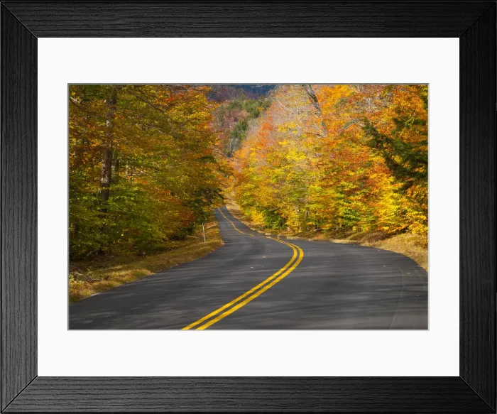 Framed Print : USA, New Hamphire, White Mountains National Forest, Bear Notch Road