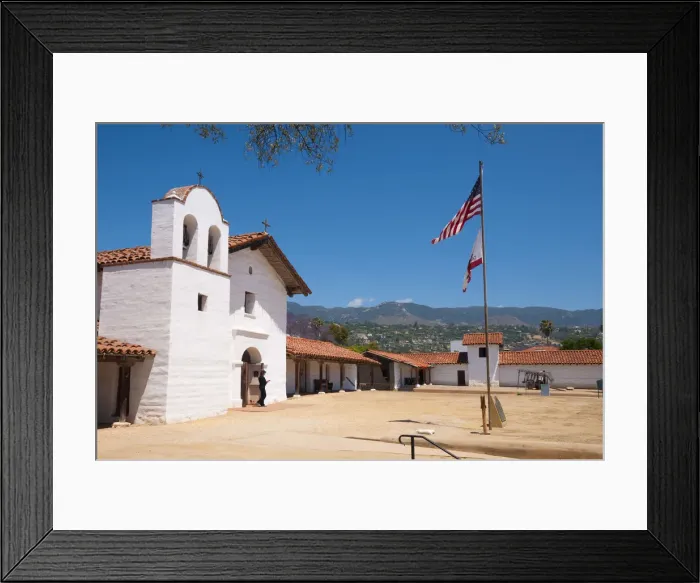 Framed Print : USA, California, Santa Barbara, El Presidio de Santa Barbara, Presidio Chapel Framed Print : USA, California, Santa Barbara, El Presidio de Santa Barbara, Presidio Chapel