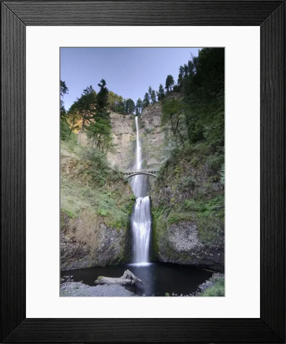 Framed Print : USA, Oregon, Columbia River Gorge, Multnomah Falls