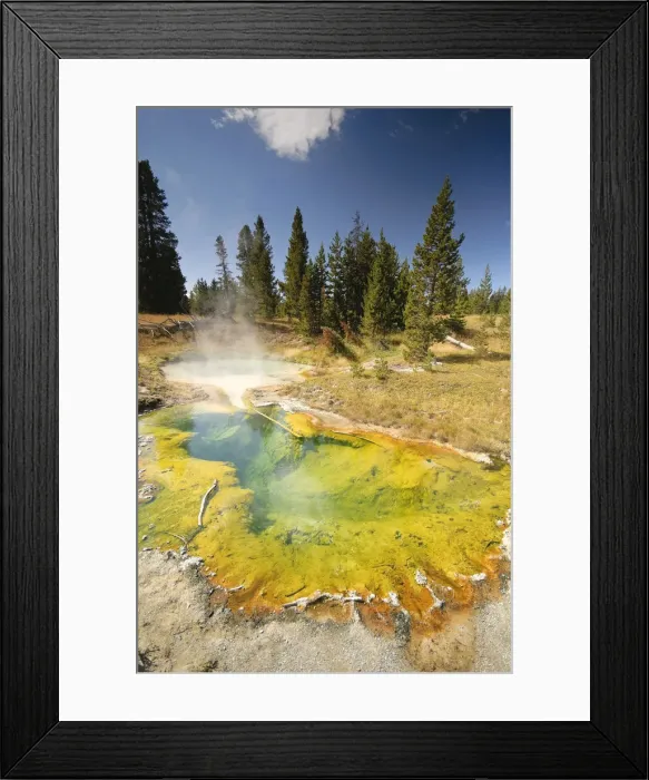 Framed Print : West Thumb Geyser Basin, Yellowstone National Park, Wyoming, USA