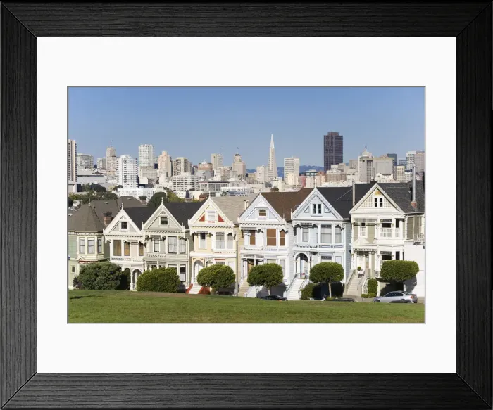 Framed Print : USA, California, San Francisco, Alamo Square, Victorian Houses Framed Print : USA, California, San Francisco, Alamo Square, Victorian Houses