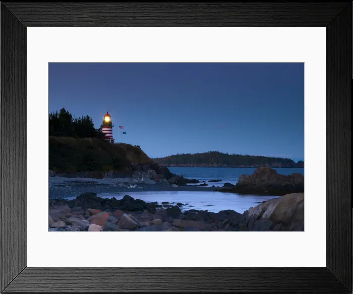 Framed Print : USA, Maine, Lubec, West Quoddy Lighthouse