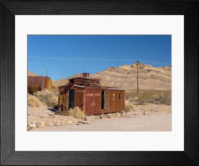 Framed Print : USA, Nevada, Rhyolite ghost town, former train station on Las Vegas and Tonopah Railroad Framed Print : USA, Nevada, Rhyolite ghost town, former train station on Las Vegas and Tonopah Railroad
